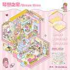 Art Museum DIY 3D Scene Stickers Cute Miniature Scenes