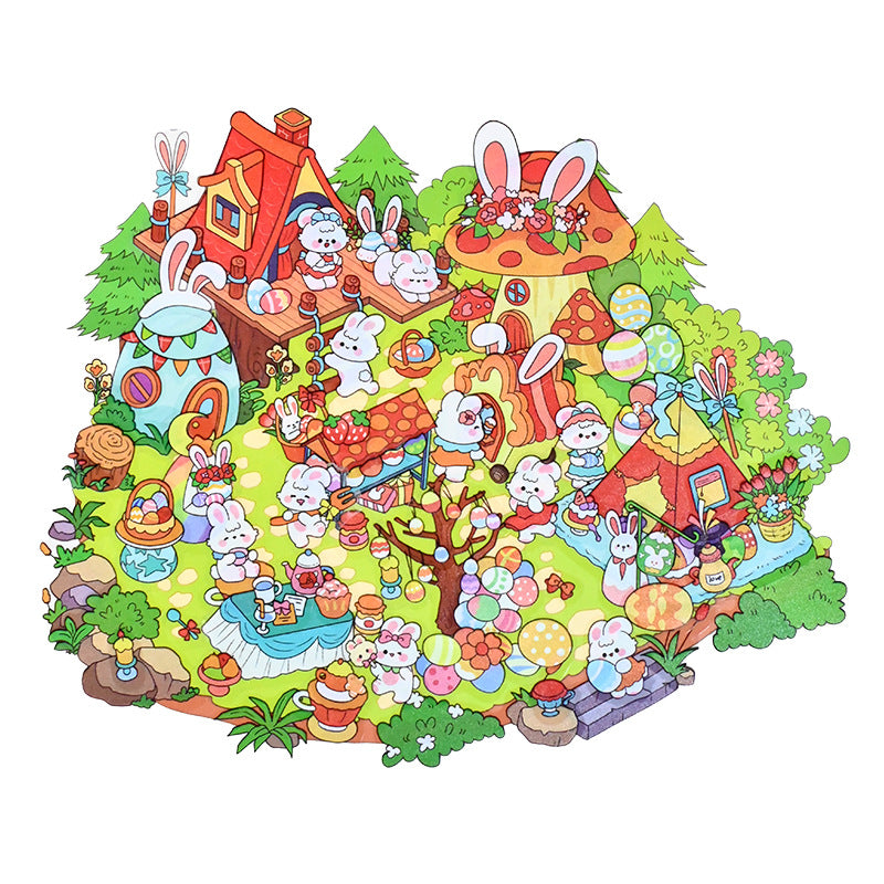 Mystic Realms DIY 3D Scene Stickers Cute Miniature Scenes