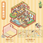 Girl's Party & House DIY 3D Scene Stickers Cute Miniature Scenes
