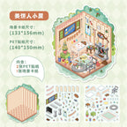 Record Store & Dessert Station DIY 3D Scene Stickers Cute Miniature Scenes