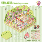 Wedding & Party DIY 3D Scene Stickers Cute Miniature Scenes