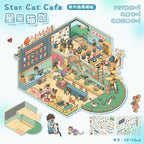 Café & Bakery DIY 3D Scene Stickers Cute Miniature Scenes