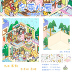 Fast Food & Bakery DIY 3D Scene Stickers Cute Miniature Scenes