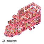 Cute RV DIY 3D Scene Stickers Cute Miniature Scenes