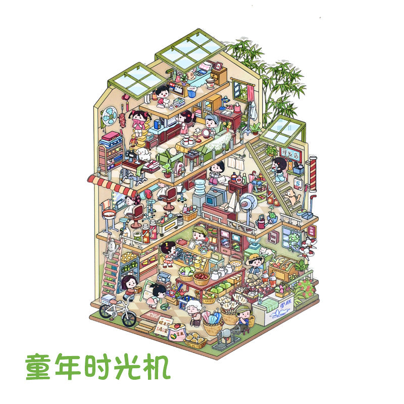 Cozy Apartment DIY 3D Scene Stickers Cute Miniature Scenes