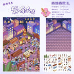 Modern City DIY 3D Scene Stickers Cute Miniature Scenes