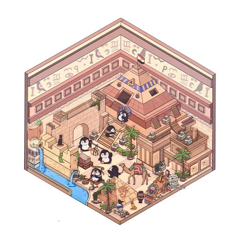 City Wonder DIY 3D Scene Stickers Cute Miniature Scenes