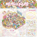 Modern City DIY 3D Scene Stickers Cute Miniature Scenes